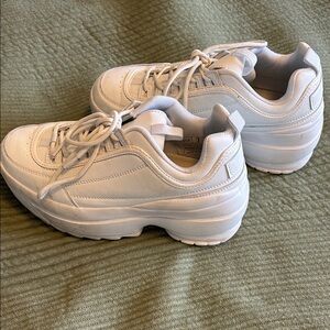 Sleek White Women's Sneakers
